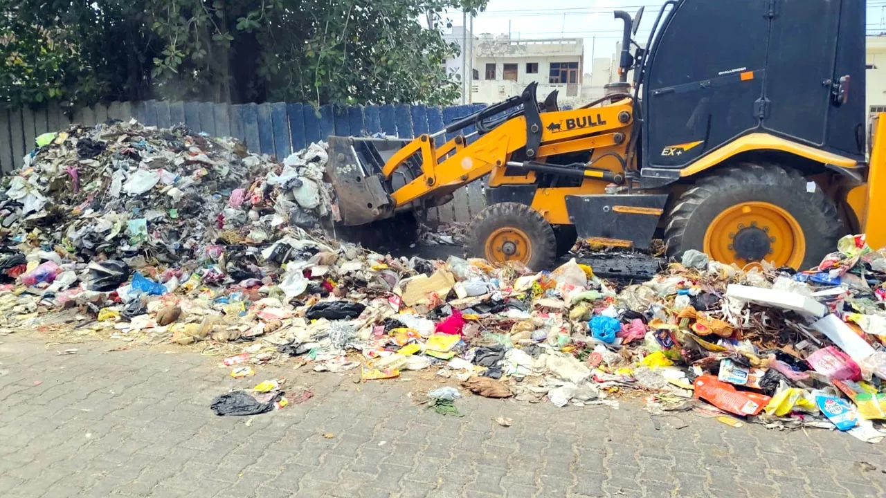 Sanitation Workers' Strike: हड़ताल के बीच संक्रमण रोकने की कवायद, कूड़े के ढेरों पर सैनिटाइजर व दवाइयों का छिड़काव शुरू