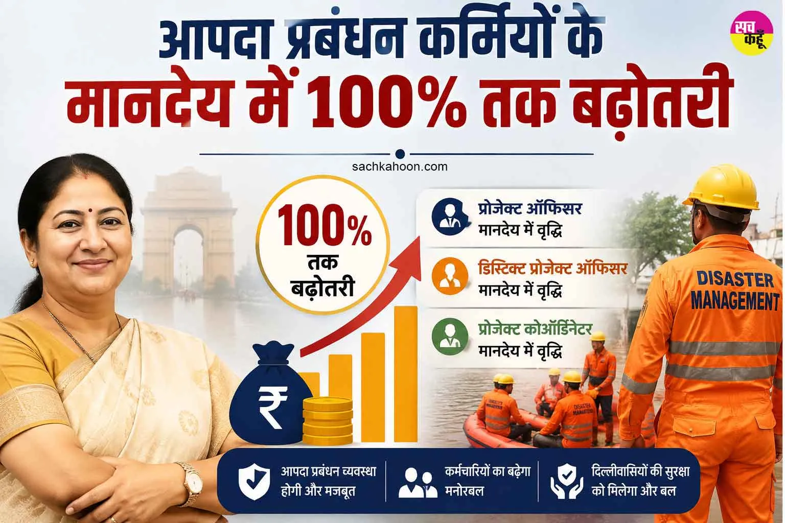 Delhi Govt Employees News: दिल्ली की रेखा सरकार का ऐतिहासिक फैसला, आपदा प्रबंधन कर्मियों को दिया बड़ा तोहफा 