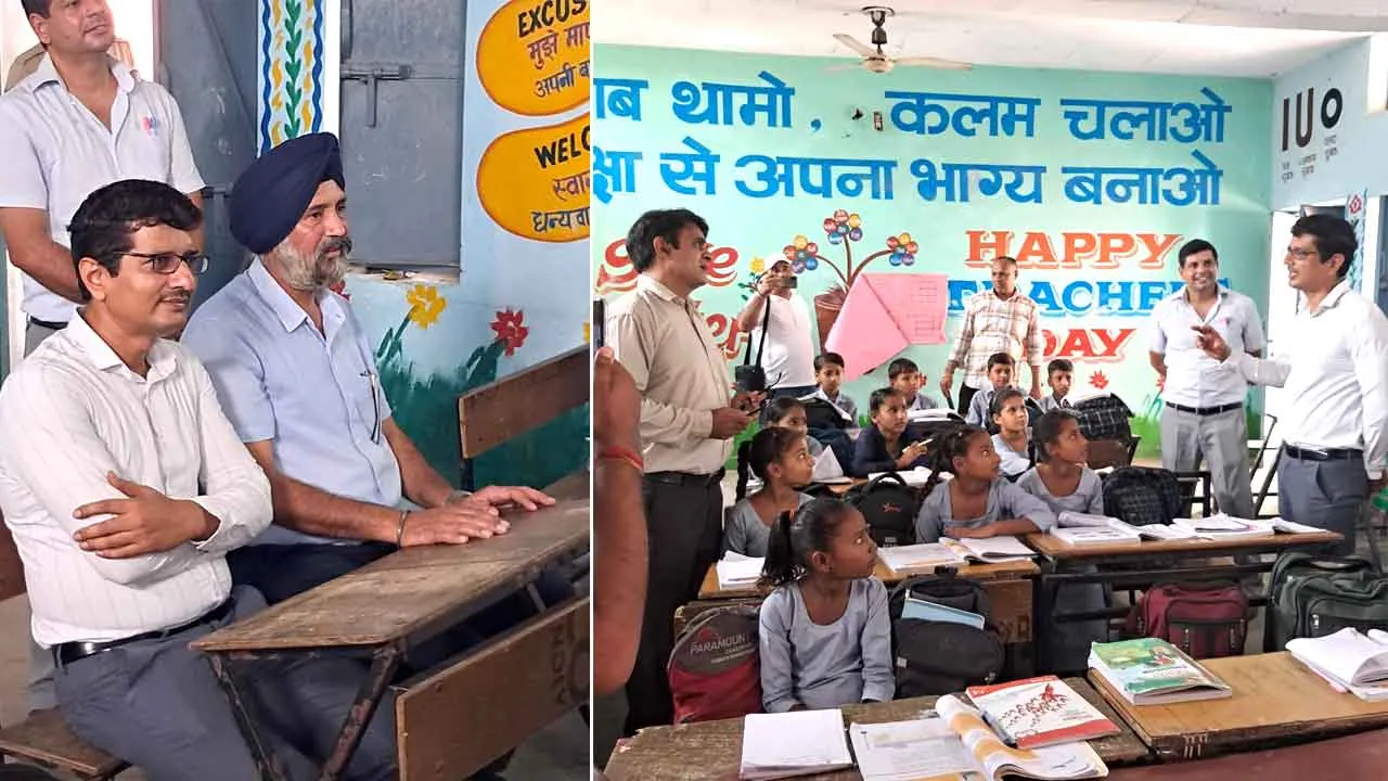 घरौंडा के बरसत स्कूल में एसडीएम का छापा, शिक्षा व्यवस्था का लिया जायजा