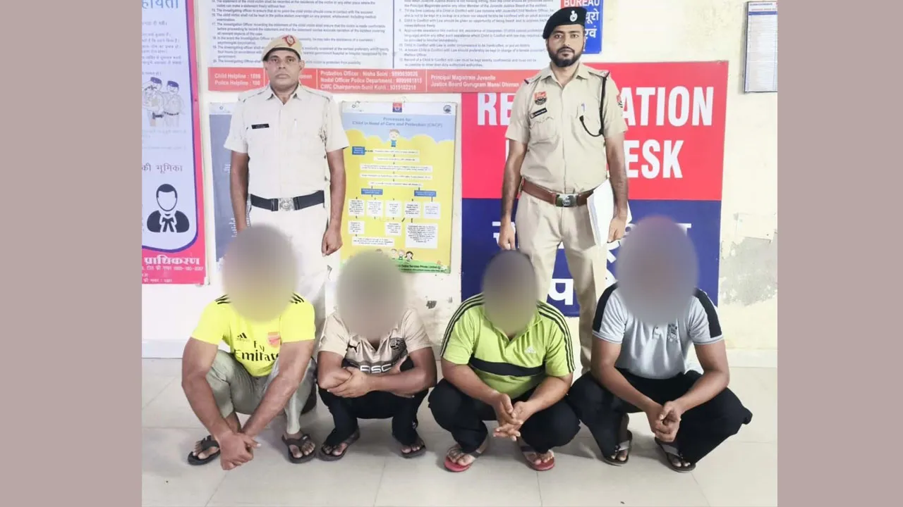 ओवरटेक को लेकर मारपीट व जान से मारने की धमकी, चार आरोपी गिरफ्तार