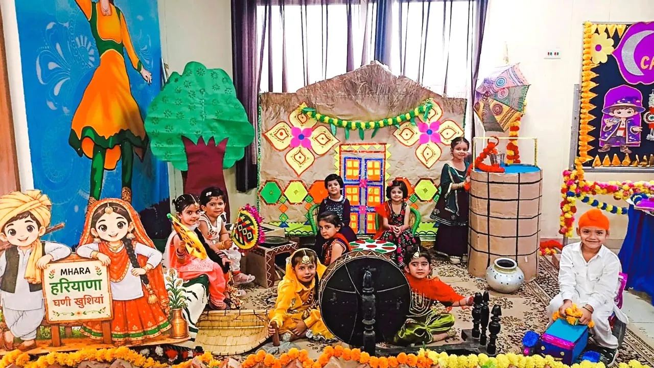 Hariyali Teej: हरियाली तीज के रंगों में रंगा अक्षरा इंटरनेशनल स्कूल, नन्हे-मुन्नों ने बिखेरी संस्कृति की छटा