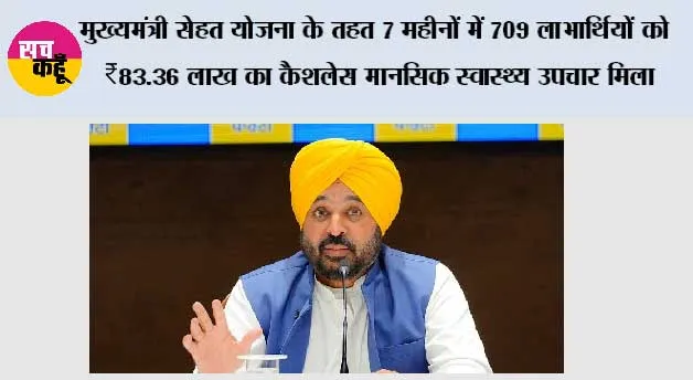 *‘मुख्यमंत्री सेहत योजना’ के तहत मानसिक स्वास्थ्य का उपचार करवाने वाले 75% लाभार्थी 18–45 आयु वर्ग के, कामकाजी उम्र की आबादी के लिए समय पर मानसिक स्वास्थ्य सेवाओं की अहमियत उजागर*