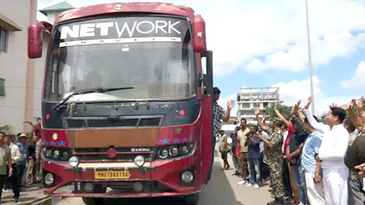 Imphal News: मणिपुर-असम-नागालैंड बस सेवा फिर से शुरू