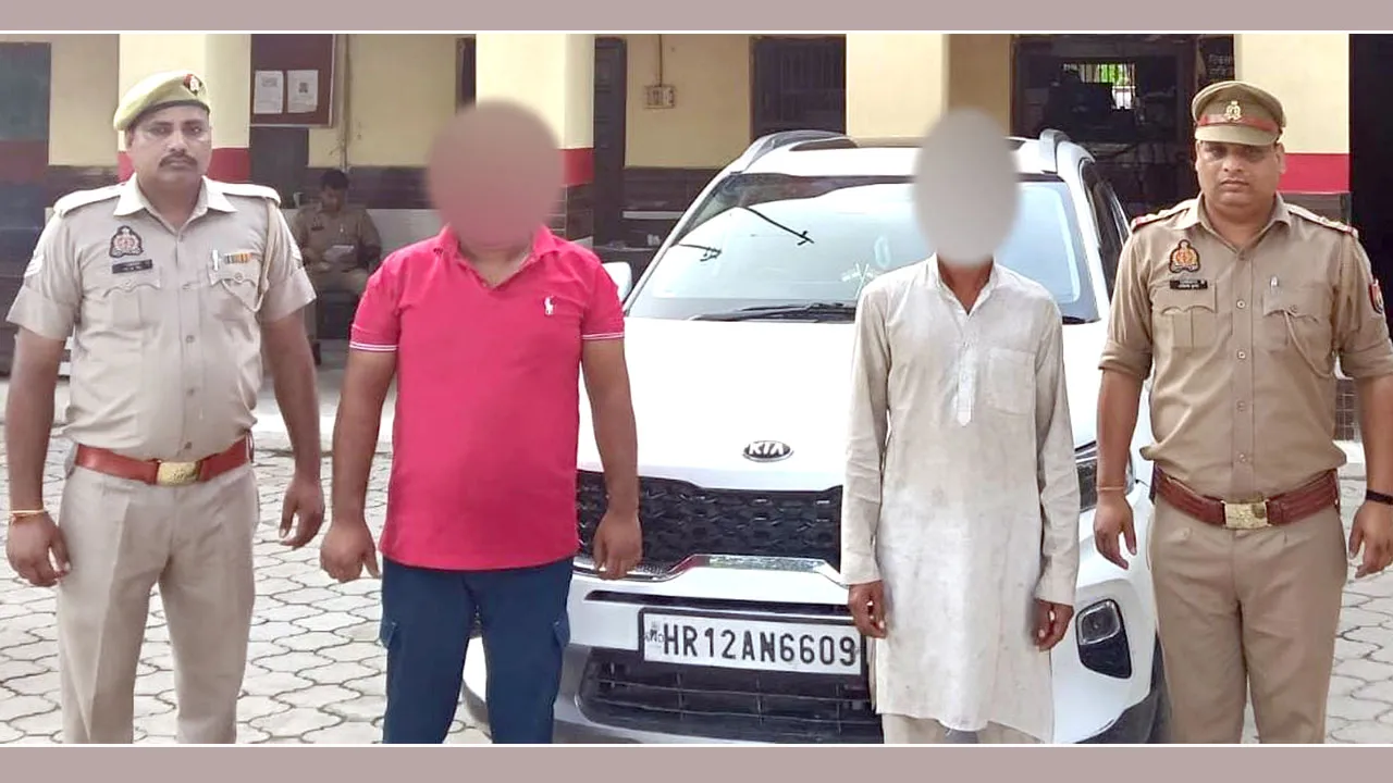 सिपाही से मारपीट कर डंपर छीनने के आरोपी पिता-पुत्र गिरफ्तार