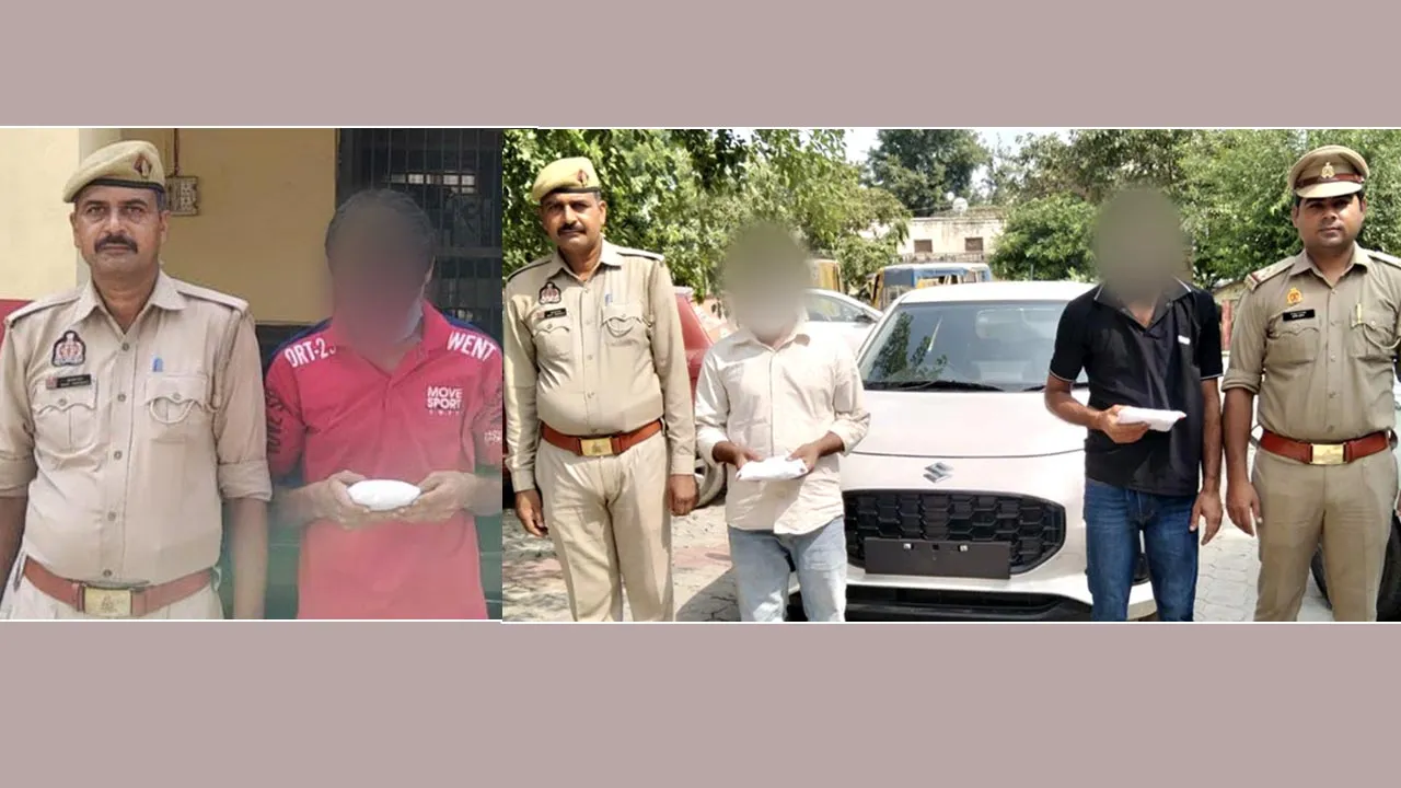 कैराना पुलिस ने 1.55 करोड़ रुपये की स्मैक पकड़ी, तीन तस्कर गिरफ्तार