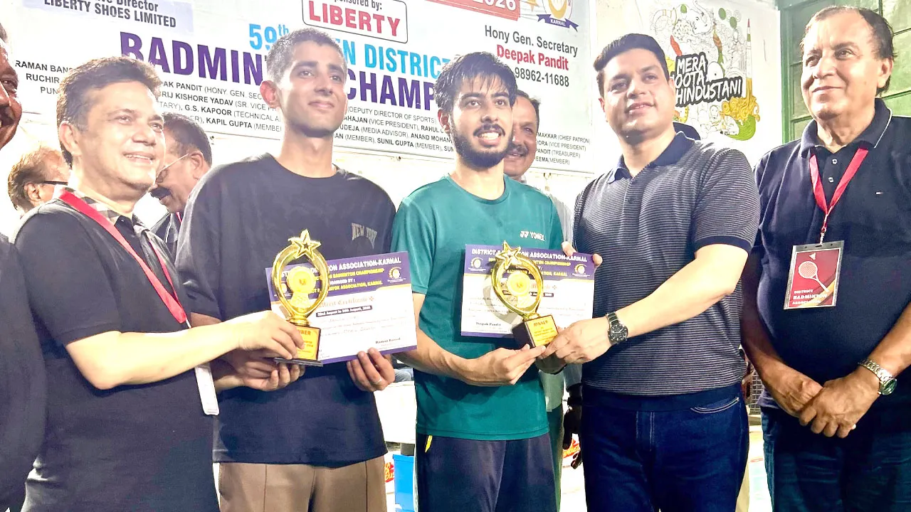 59वीं जिला बैडमिंटन चैंपियनशिप का भव्य समापन