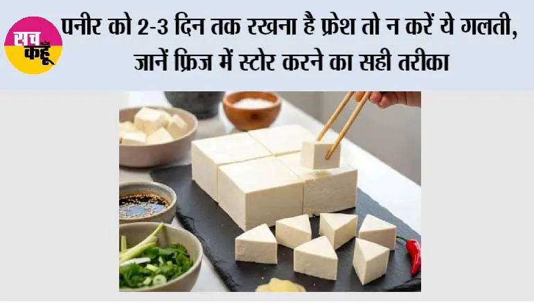 पनीर को 2-3 दिन तक रखना है फ्रेश तो न करें ये गलती, जानें फ्रिज में स्टोर करने का सही तरीका