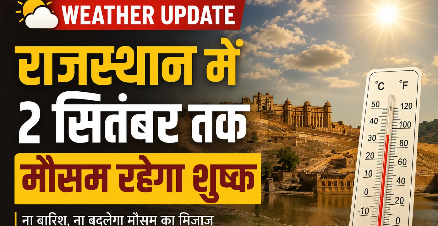 Weather Update: दो सितम्बर तक शुष्क मौसम के आसार