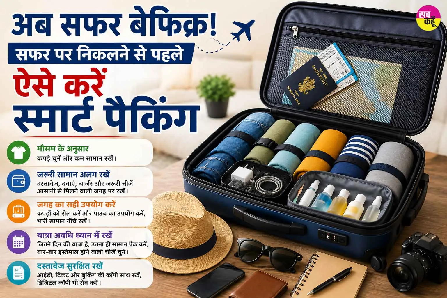 Travel Packing Tips: अब सफर बेफिक्र! सफर पर निकलने से पहले ऐसे करें स्मार्ट पैकिंग
