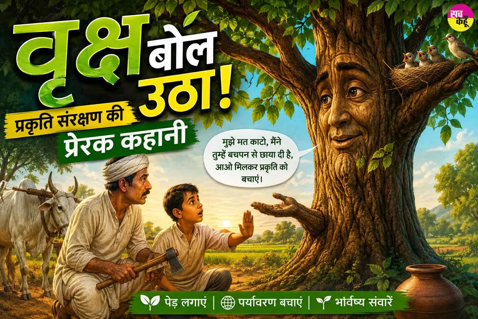 वृक्ष बोल उठा! एक किसान, पेड़ और प्रकृति संरक्षण की प्रेरक कहानी