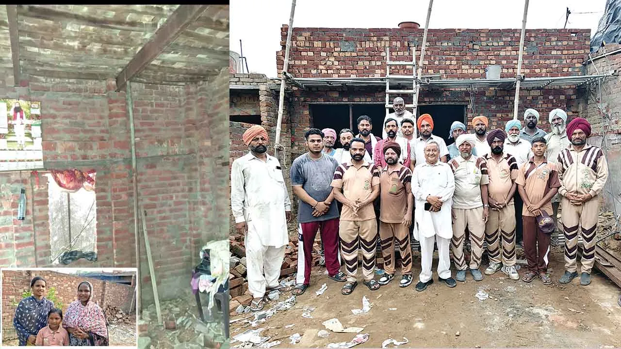 ब्लॉक साधोहेड़ी की साध-संगत ने जरूरतमंद परिवार को बनाकर दिया ‘आशियाना’