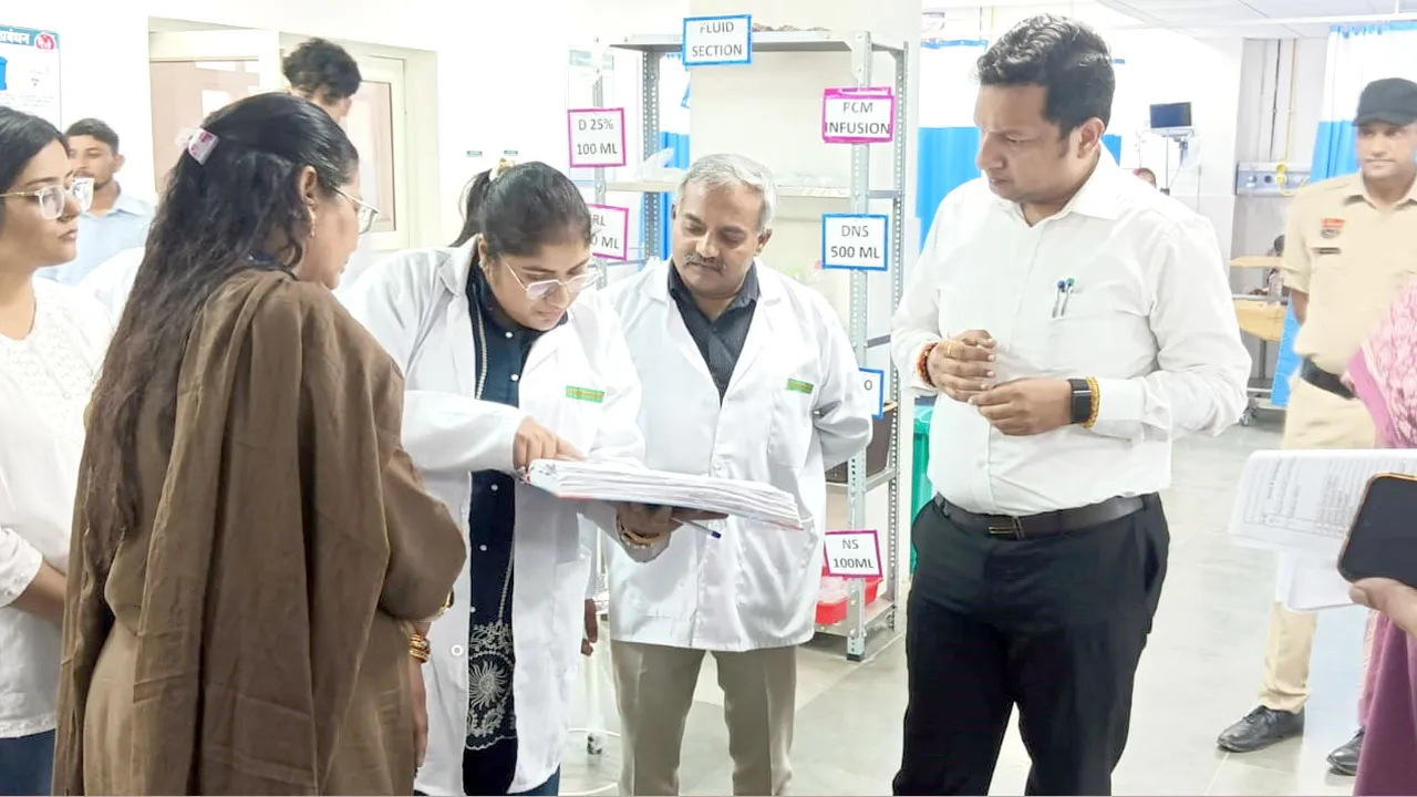 डीसी सचिन गुप्ता ने नारायणगढ़ अस्पताल का किया औचक निरीक्षण