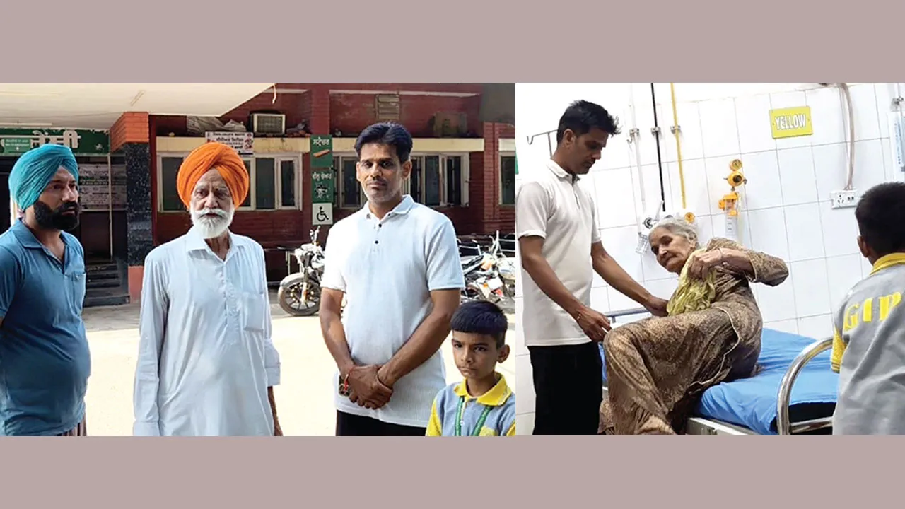 डेरा श्रद्धालु ने नहर में गिरी बुजुर्ग महिला को सही समय पर अस्पताल पहुंचाकर बचाई जान