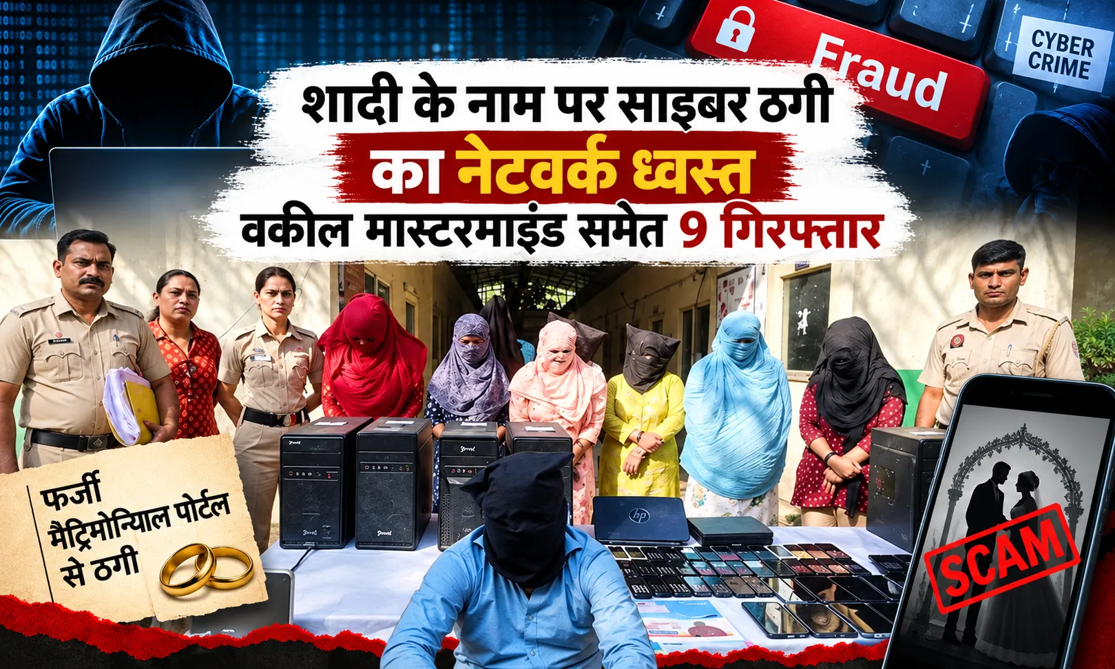 Matrimonial Fraud: शादी के नाम पर साइबर ठगी का नेटवर्क ध्वस्त