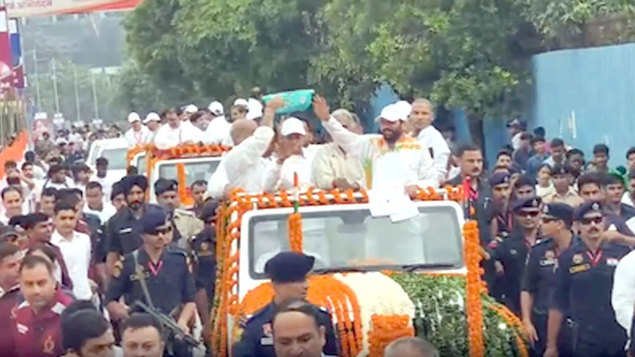 Namo Marathon: मुख्यमंत्री नायब सैनी ने फरीदाबाद में ‘नमो’ मैराथन को दिखाई हरी झंडी, युवाओं में दिखा जोश