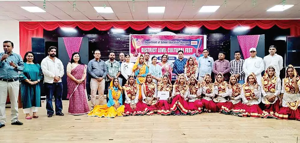 जिला स्तरीय कल्चर फेस्ट में ओवरऑल चैंपियन बना साहुवाला-2  द्वितीय, नाथूसरी कलां रहा रनरअप
