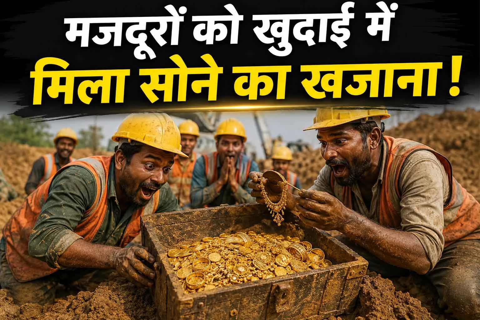 Gold News Today: मजदूरों को मिला जमीन से सोने के सिक्कों वाला मटका