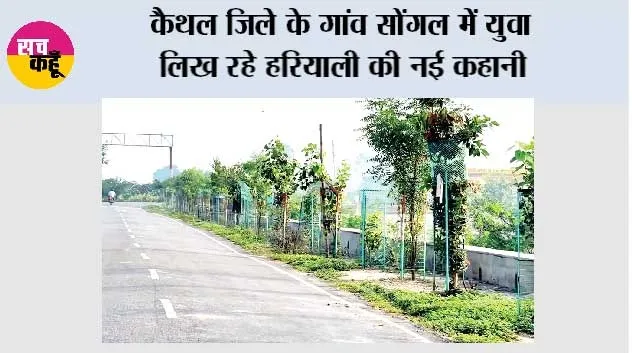 कैथल जिले के गांव सोंगल में युवा लिख रहे हरियाली की नई कहानी