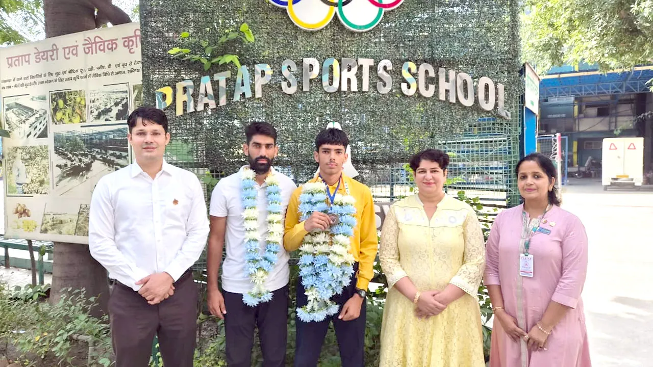 एथलेटिक्स चैम्पियनशिप में प्रताप स्कूल के आयुष ने जीता कांस्य पदक