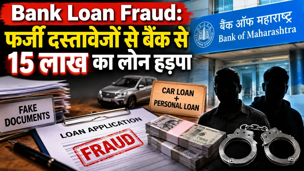Bank Loan Fraud: फर्जी दस्तावेजों से बैंक से 15 लाख का लोन हड़पा