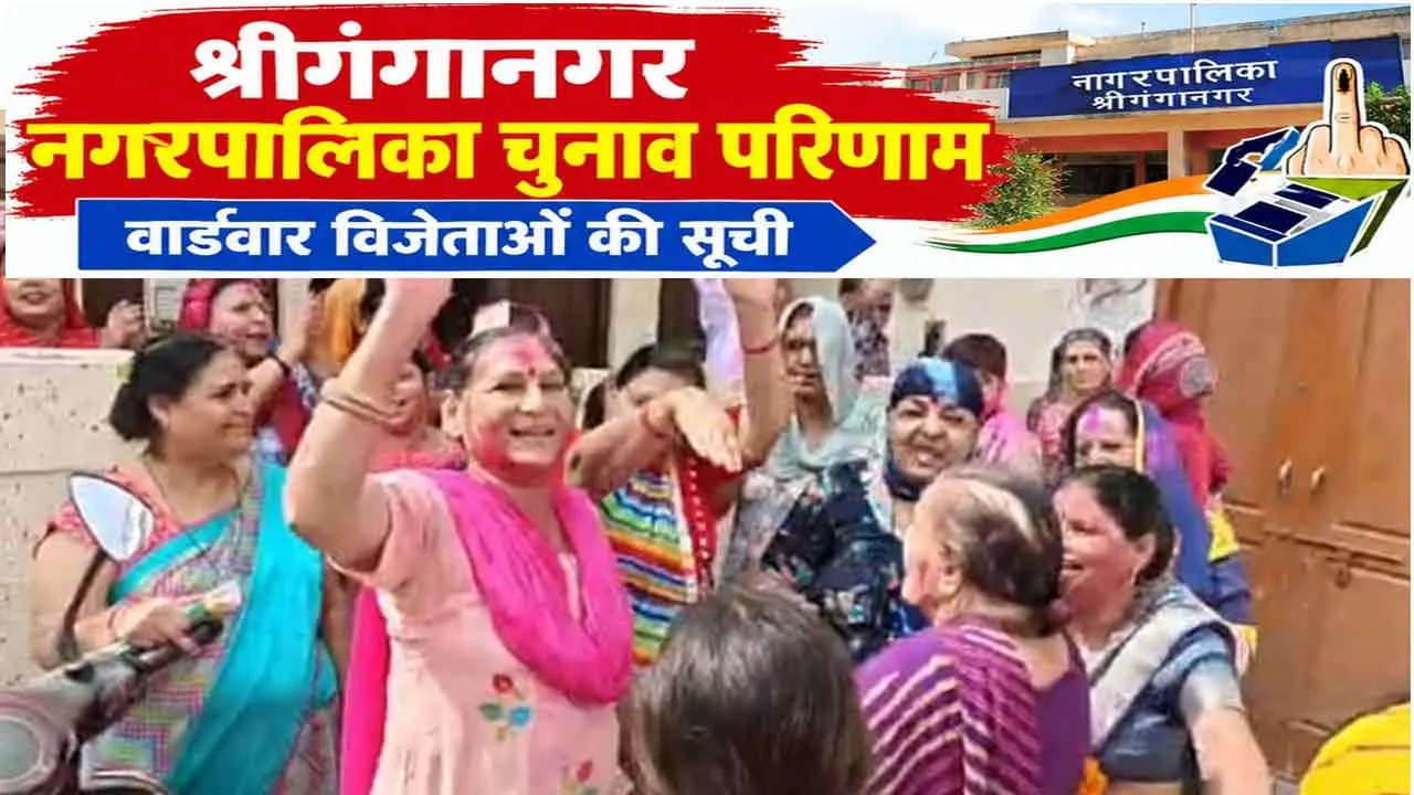Sri Ganganagar Election Results: निकाय चुनाव के आ रहे हैं नतीजे भाजपा को अब तक इतनी सीटें