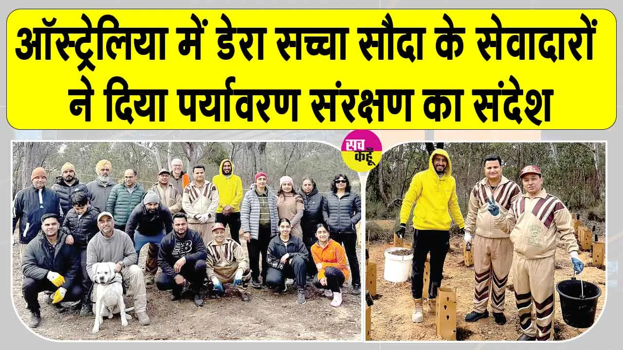 Australia Tree Plantation: ऑस्ट्रेलिया में डेरा सच्चा सौदा के अनुयायियों का विशाल पौधारोपण अभियान
