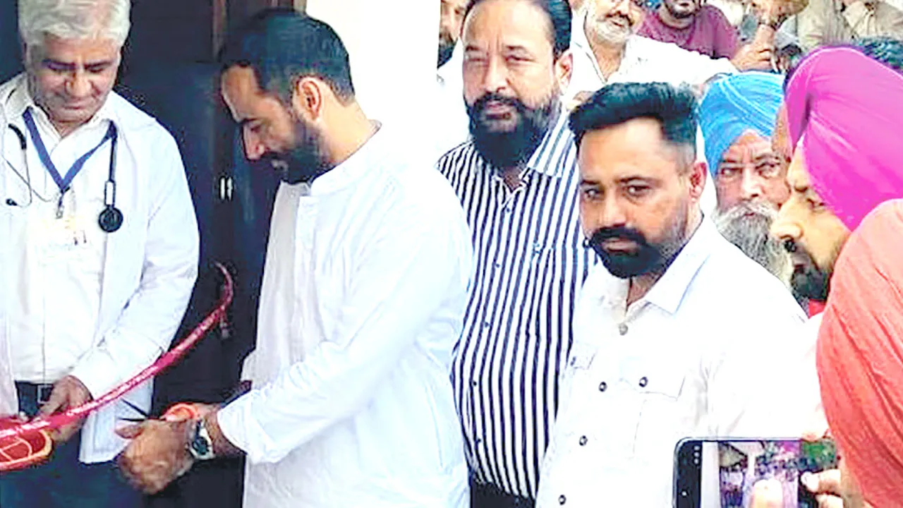 हरिगढ़, धूरकोट और जटाणा में खुले 3 आम आदमी क्लीनिक, हरिगढ़ में सांसद हेयर और जटाणा में कैबिनेट मंत्री तरुनप्रीत सौंंद ने किया उद्घाटन