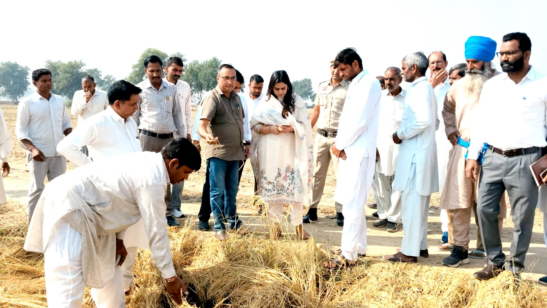 ओलावृष्टि से किसानों की मेहनत पर फिरा पानी, एसडीएम ने लिया नुकसान का जायजा