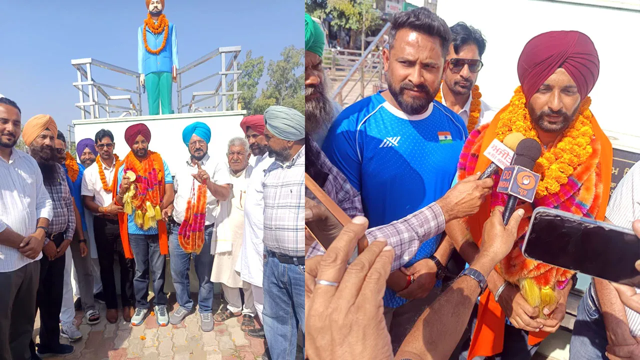 पैरा एशियन गेम्स में हरविंदर ने तीरंदाजी में जीते स्वर्ण और कांस्य पदक, चीका पहुंचने पर हुआ भव्य स्वागत