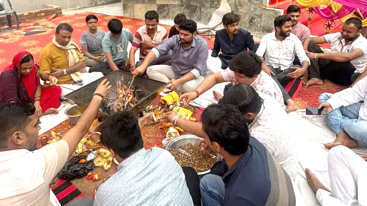 महाराजा अग्रसेन जयंती पर अग्रसेन पार्क में धार्मिक कार्यक्रम आयोजित, समाज की सुख-समृद्धि की कामना
