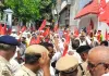 किसान सभा हरियाणा ने विभिन्न मांगों को लेकर प्रदर्शन कर सिंचाई मंत्री आवास का किया घेराव