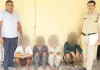निर्माणाधीन मकान से सरिया चोरी के चार आरोपी गिरफ्तार, कैंटर भी बरामद