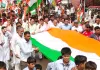 Tiranga Yatra: 500 फीट लंबे तिरंगे के साथ हांसी में निकाली तिरंगा यात्रा