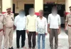 चार वारंटी गिरफ्तार, जेल रवाना
