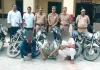 अंतर्राज्यीय वाहन चोर गिरोह पर कैराना पुलिस का प्रहार, तीन गिरफ्तार, 14 बाइकें बरामद