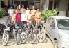 वाहन चोर गिरोह का खुलासा, दो शातिर गिरफ्तार, चोरी की छह बाइक और अवैध हथियार बरामद