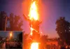 Ravan Dahan: मोरना, भोपा, ककरौली में जले दशानन के विशाल पुतले