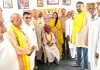 सेवा संकल्प अभियान के तहत छिनौली में बुजुर्गों का किया सम्मान