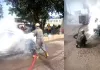 Ghaziabad Car Fire: साहिबाबाद मंडी के पास कार में लगी आग, दमकल विभाग ने समय रहते पाया काबू