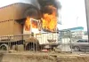 Thane Container Fire: ठाणे के घोड़बंदर रोड पर चलते कंटेनर में लगी आग