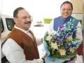 उत्तराखंड के मुख्यमंत्री ने जेपी नड्डा का उत्तराखंड पहुंचने पर किया स्वागत