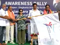 जयपुर से सिंघानिया विश्वविद्यालय तक पैरा थ्रोबॉल रैली रवाना 