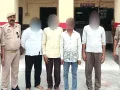 चार वारंटी गिरफ्तार, जेल रवाना