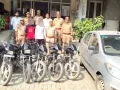 वाहन चोरी गैंग के दो सदस्य गिरफ्तार; छह चोरी की बाइक और अवैध हथियार बरामद