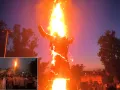 Ravan Dahan: मोरना, भोपा, ककरौली में जले दशानन के विशाल पुतले