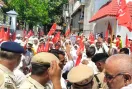 किसान सभा हरियाणा ने विभिन्न मांगों को लेकर प्रदर्शन कर सिंचाई मंत्री आवास का किया घेराव