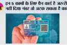 PAN Card Rules: इन 5 कामों के लिए पैन कार्ड है जरूरी, नहीं दिया नंबर तो अटक सकता है काम
