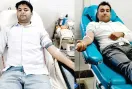 Blood Donation: आशीष इन्सां व एमएसजी आईटी विंग सेवादार प्रिंस इन्सां ने निभाया इंसानियत का फर्ज 