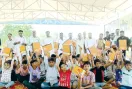 दारेवाला की साध-संगत ने 41 बच्चों को बांटी स्टेशनरी