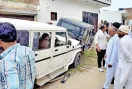 बरसीन में पुलिस की तेज रफ्तार बोलेरो ने नई स्कॉर्पियो को मारी टक्कर, 2 घायल